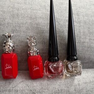 Christian Louboutin perfumes Loubidoo, Loubifunk, Fetiche La Rose and L’Ebene